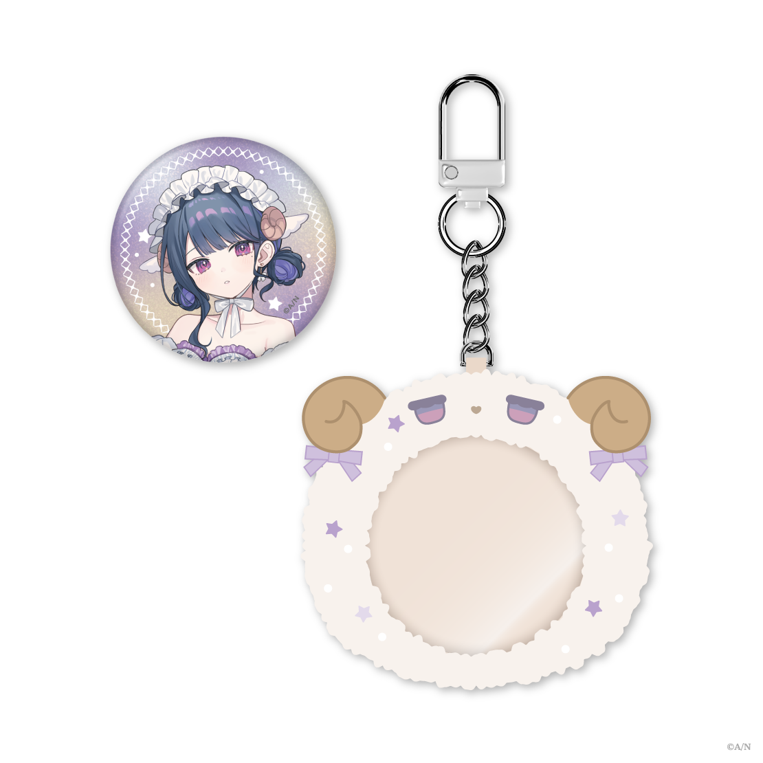 【Sleepy Sheepy】ケース付き缶バッジ