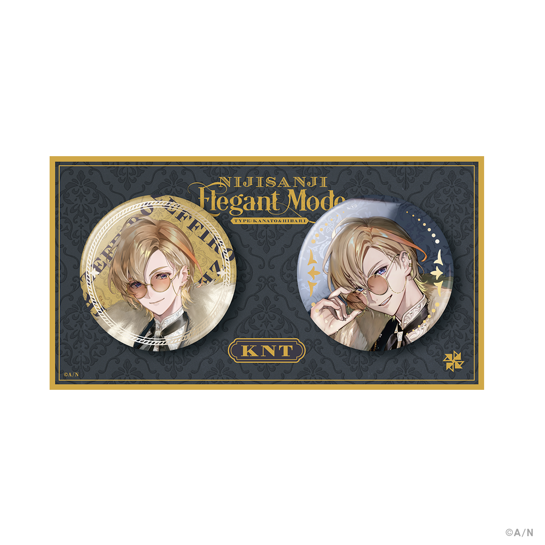 【NIJISANJI Elegant Mode Type：Kanato&Hibari】缶バッジセット