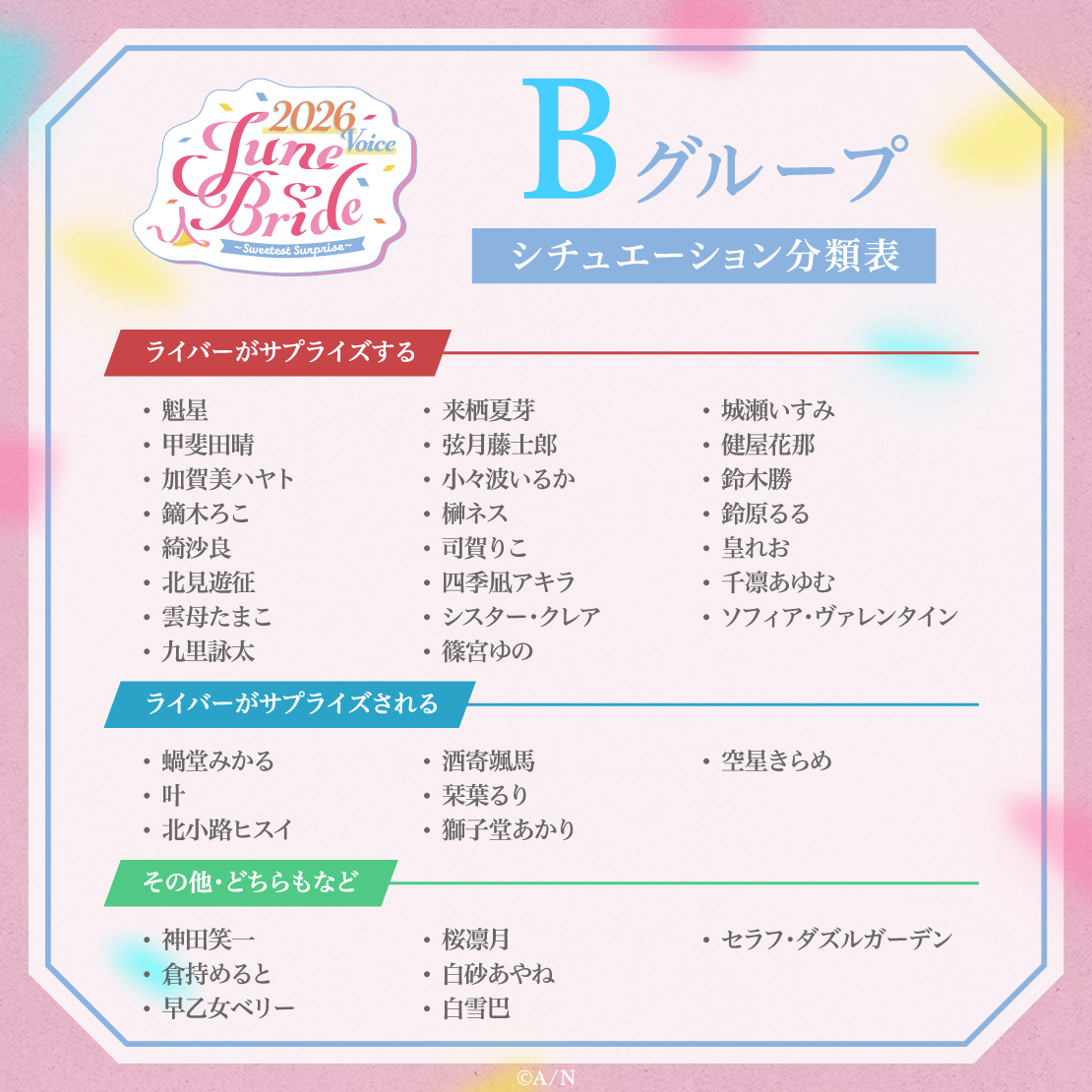 ジューンブライド2026ボイス～Sweetest Surprise～ - Bグループ