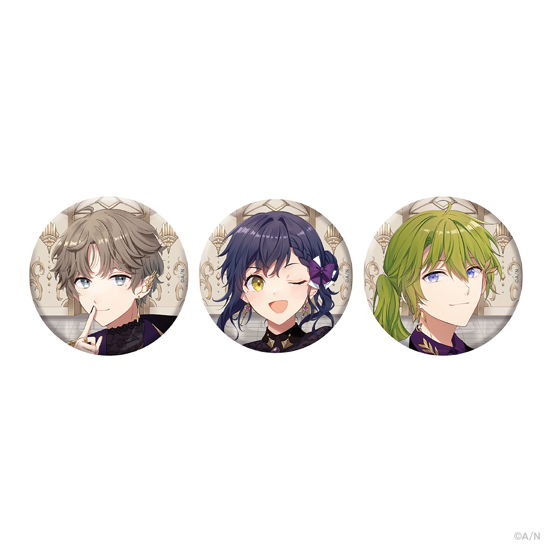 オリジナルグッズ】深夜三傑RKS 缶バッジセット｜にじさんじ 