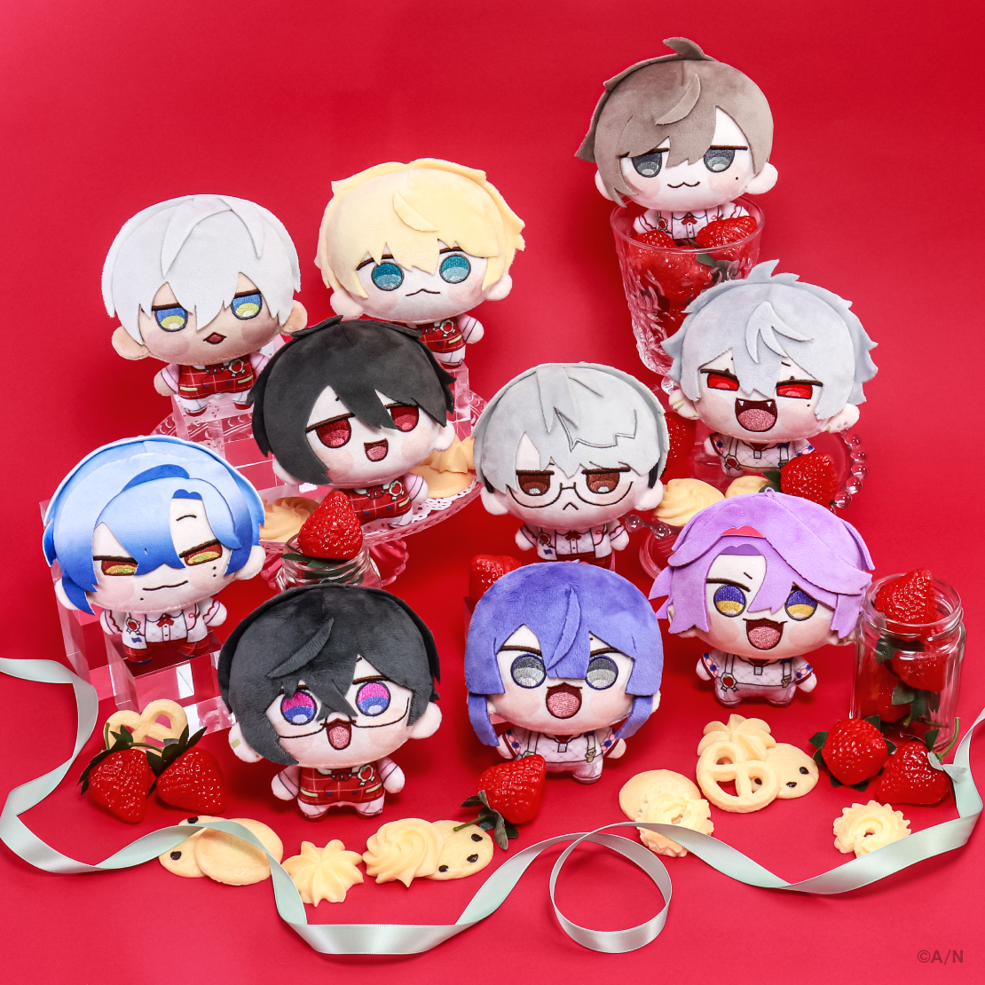 【にじさんじ 8th with cake！】にじまるっと ぬいぐるみマスコット Berry Crown