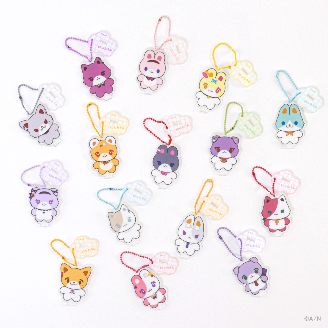 【にじたうんぐっず いち】アクリルスタンドキーホルダー
