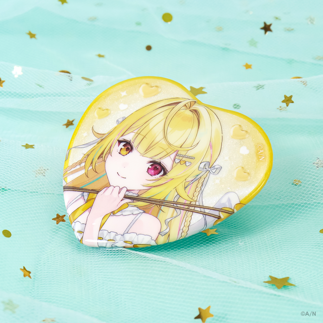 【ディア フロム キューピッド】ハート型缶バッジ