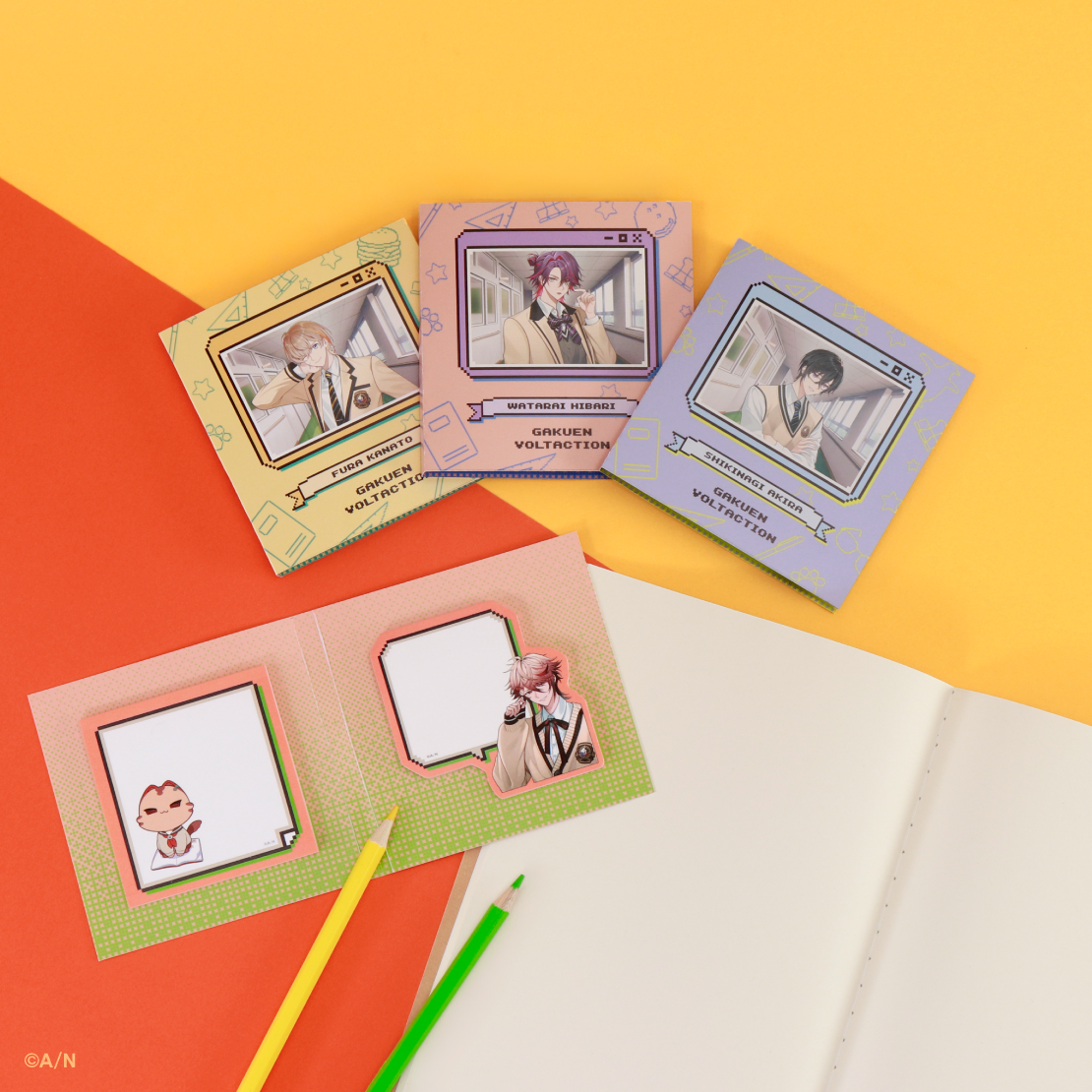 【学園ゔぉるたくしょん】ハンサム付箋ブック