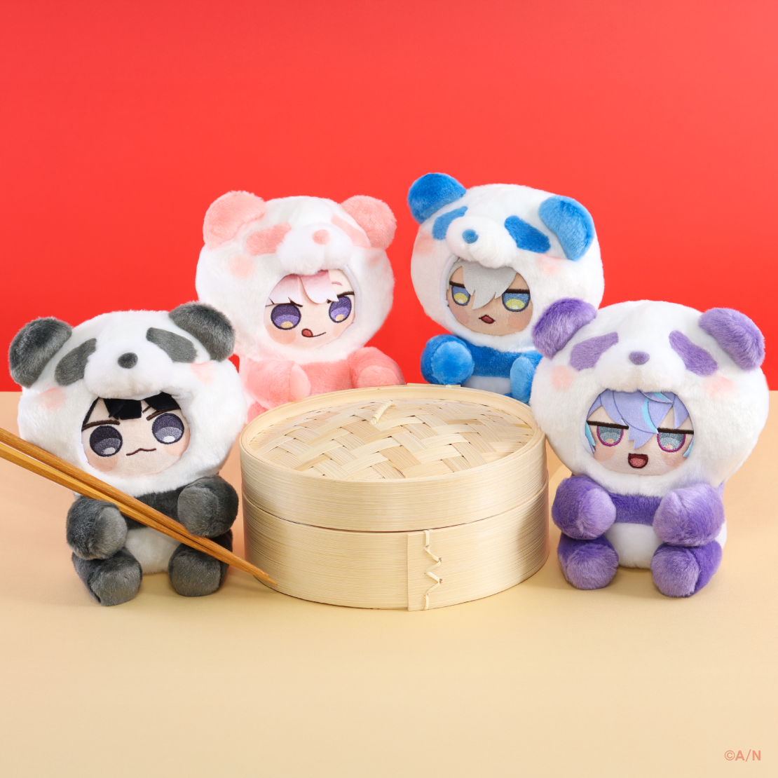 【YumYum！ for にじまるっと】おすわりパンダきぐるみ