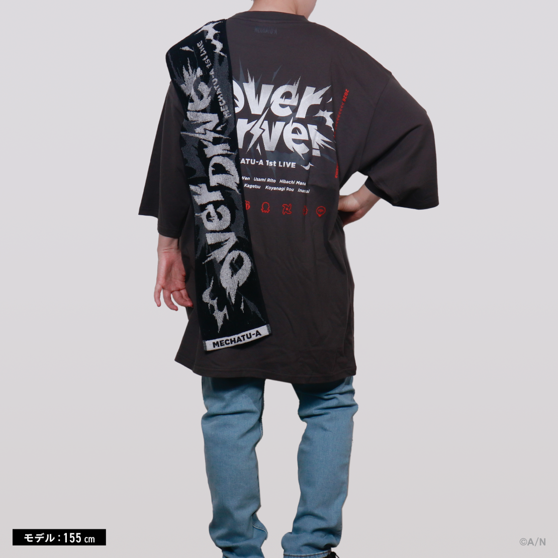 【MECHATU-A 1st LIVE】ビッグシルエットTシャツ 【MECHATU-A 1st LIVE "Over Drive!"】