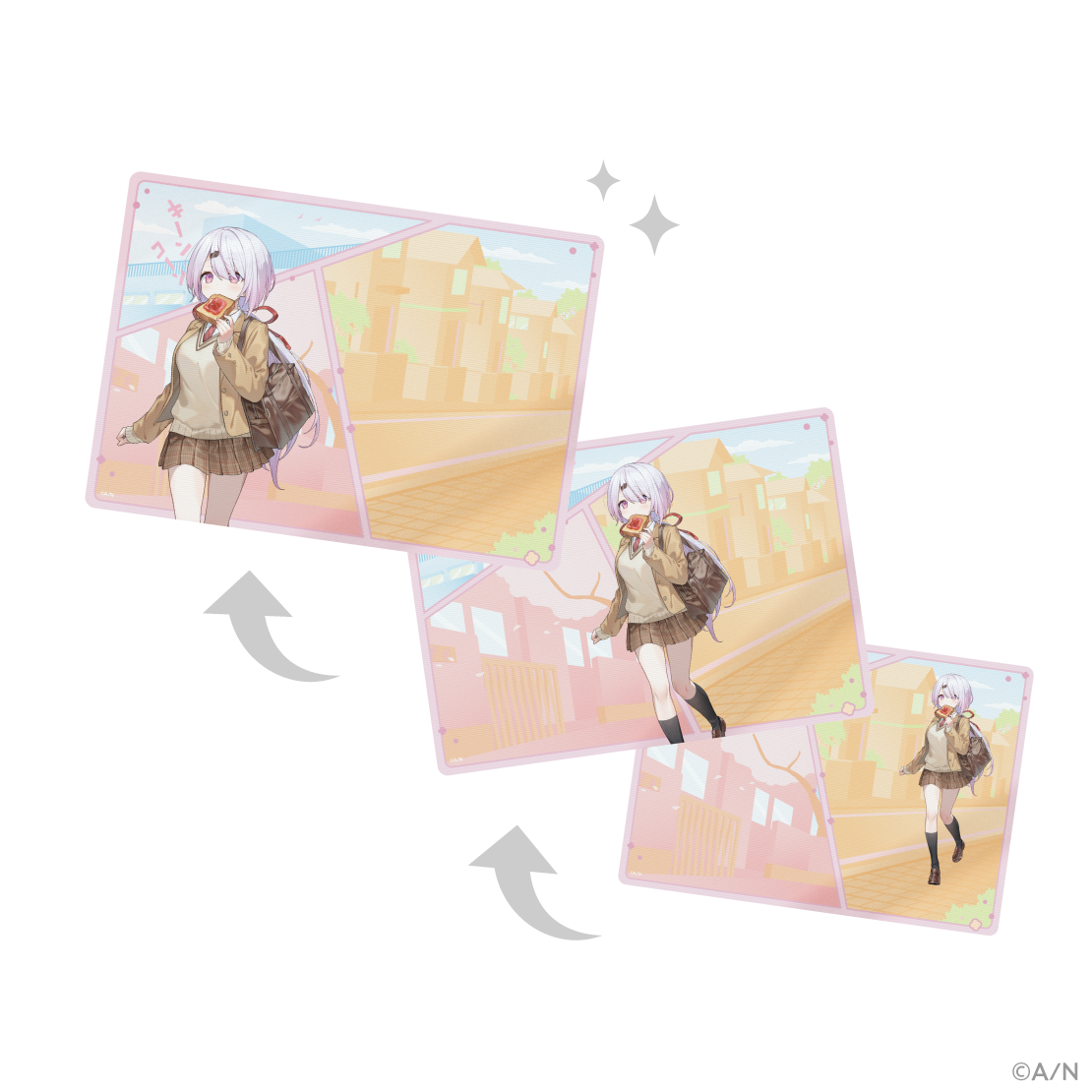 【食パンダッシュ】レンチキュラーアート