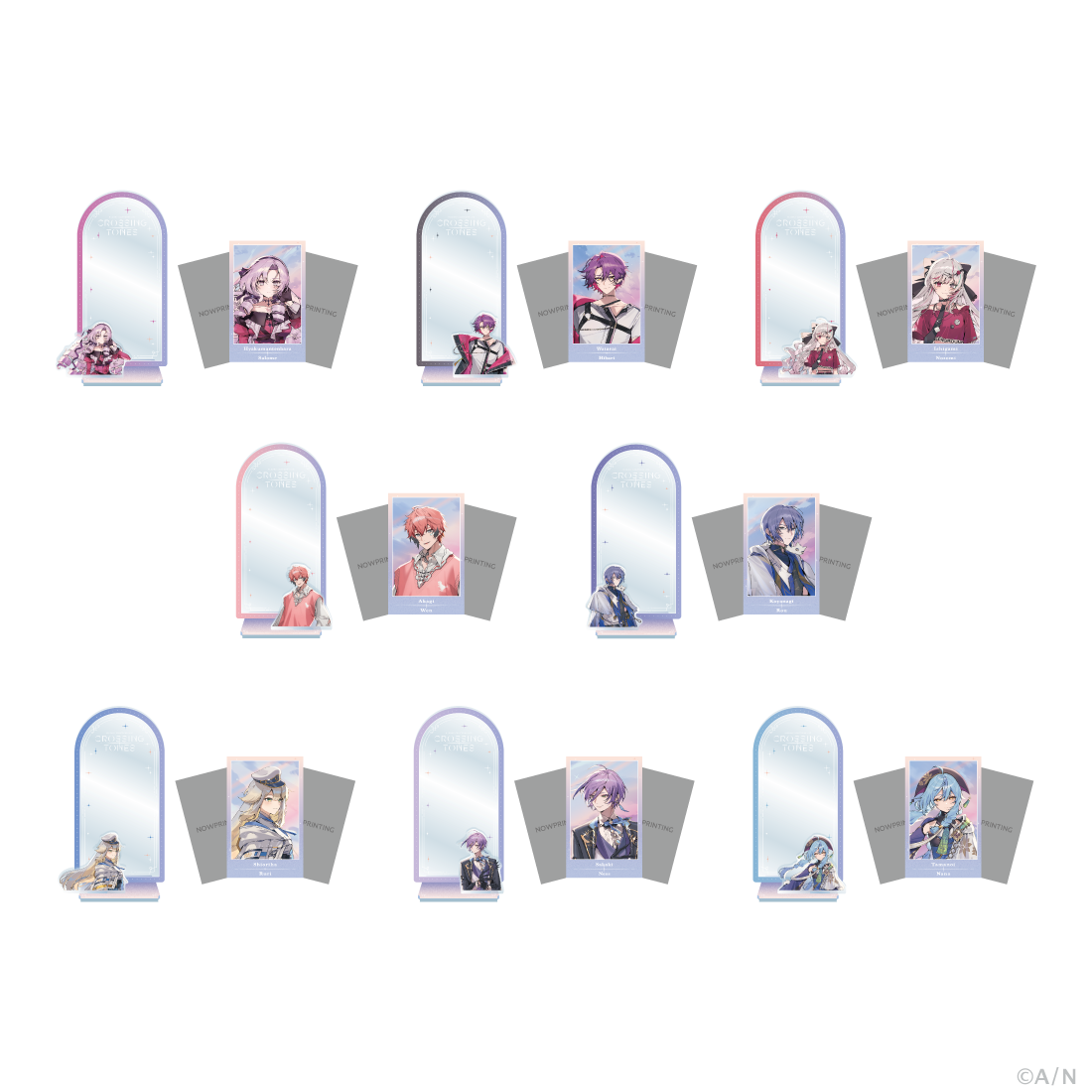 【CROSSING TONES】チェキ風カード＆スタンド