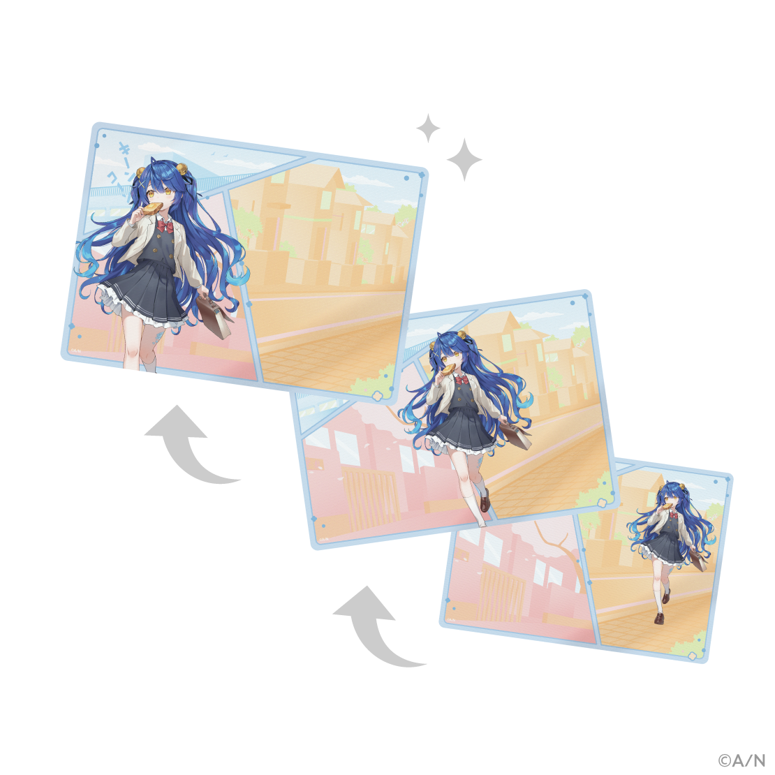 【食パンダッシュ】レンチキュラーアート