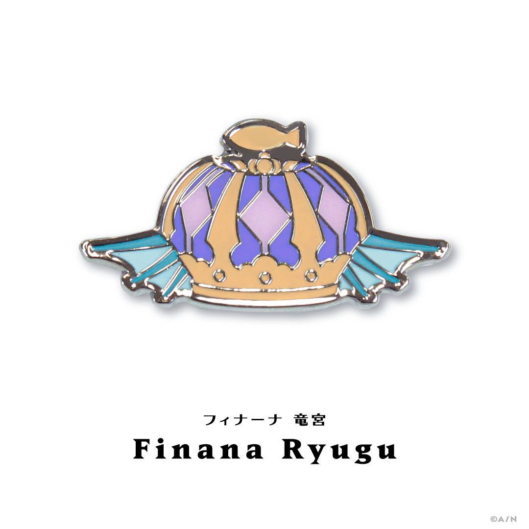 【NIJISANJI EN PIN BADGE COLLECTION Vol.1】モチーフピンバッジ フィナーナ 竜宮