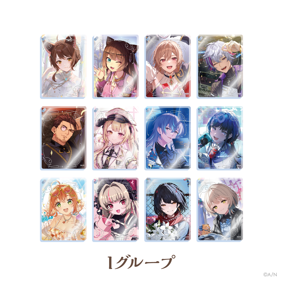 【にじさんじ ノスタルジアコレクション2025】アクリルブロックキーホルダー Iグループ