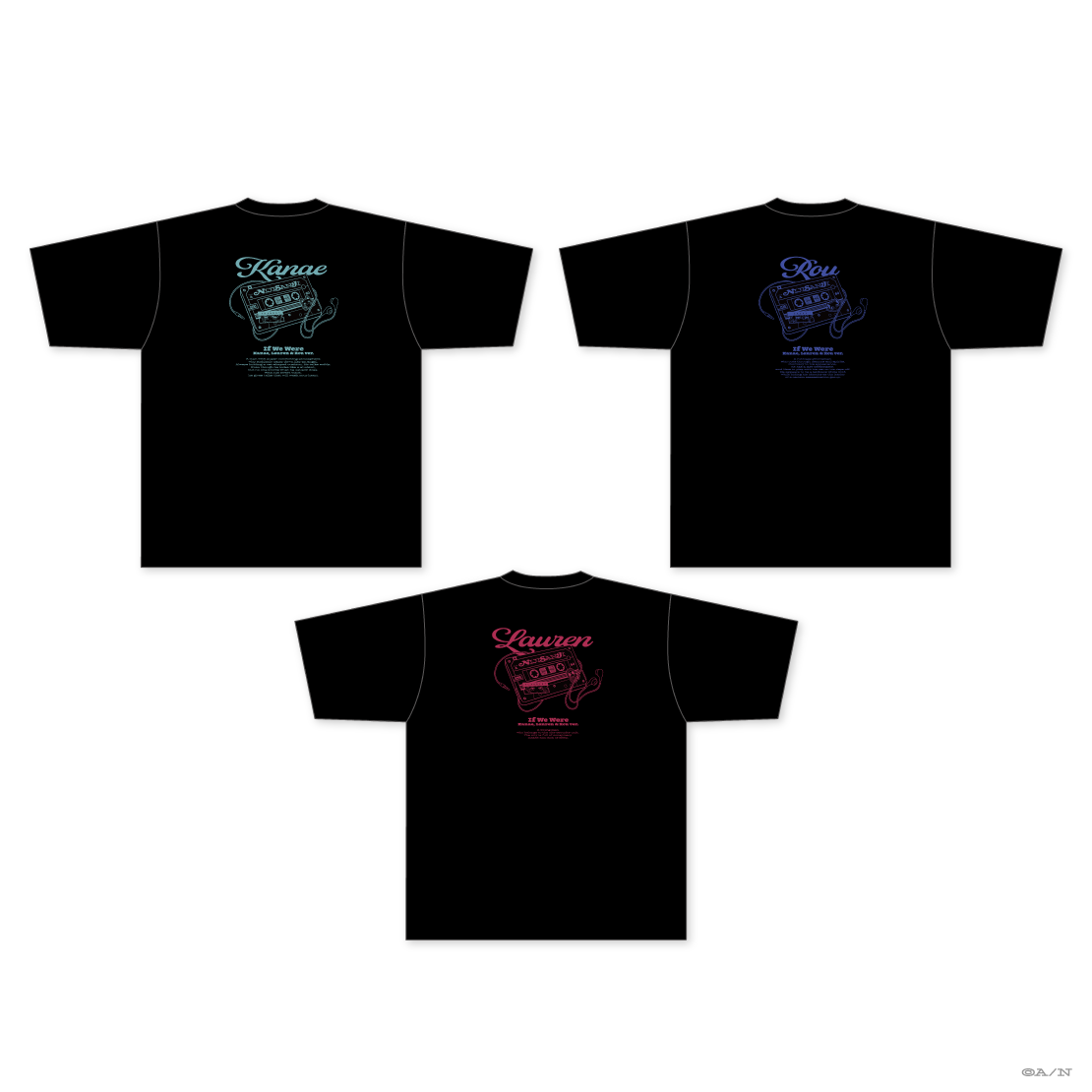 【If We Were ~Kanae, Lauren & Rou ver.~】Tシャツ