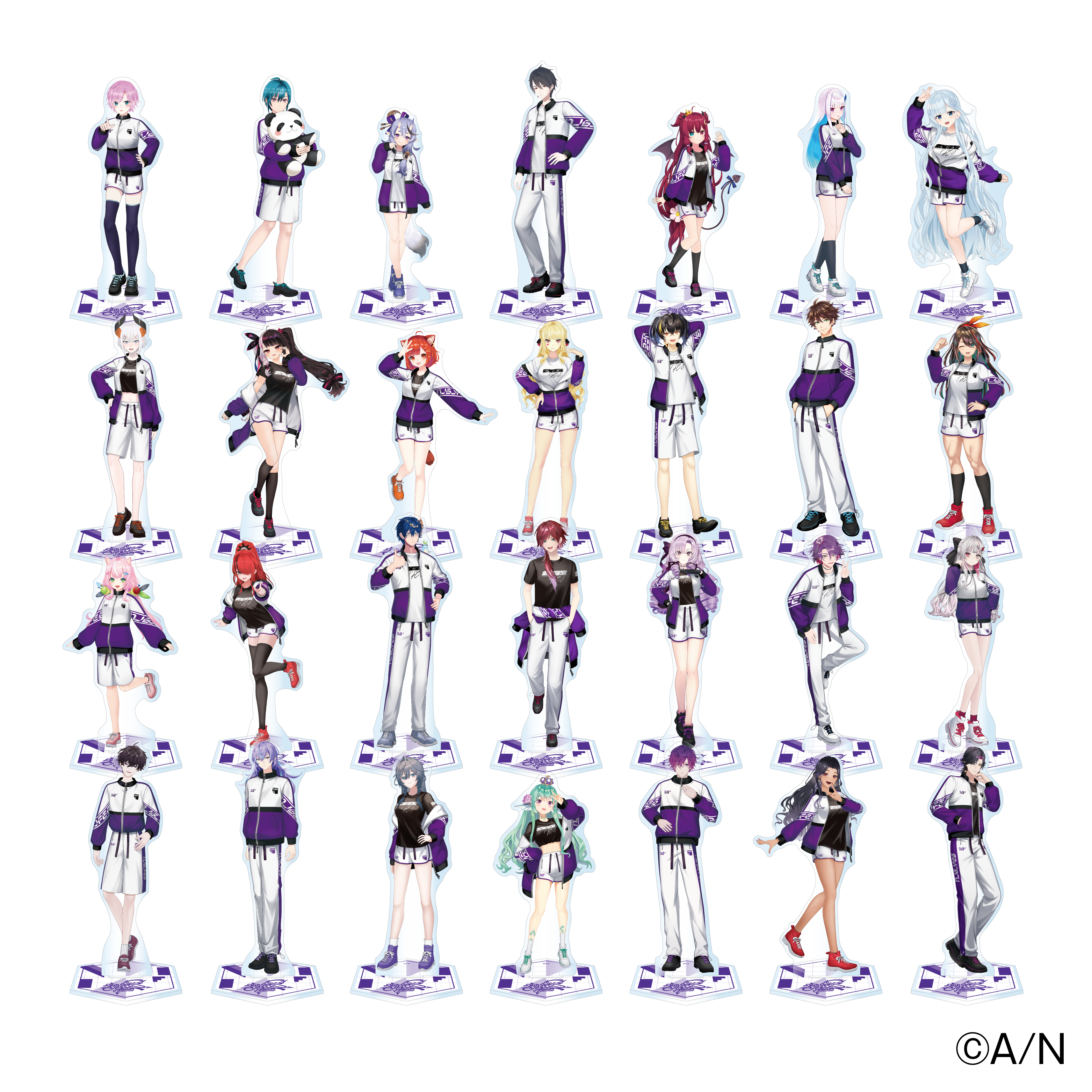 【にじフェス2026】クラスジャージアクリルスタンド バイオレット