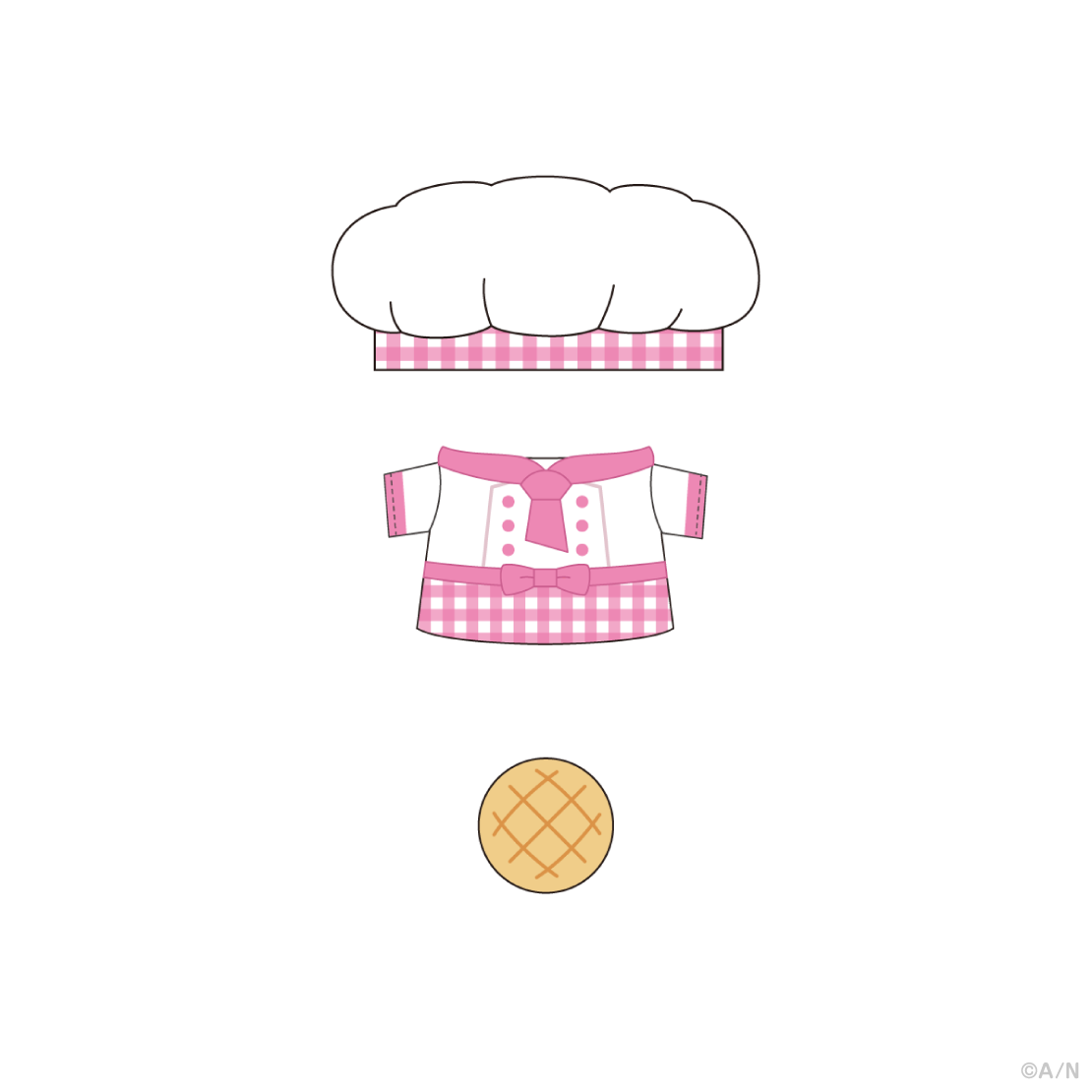 【ゆかいなパンやさん】パンやさん制服セット【にじぱぺカスタム】