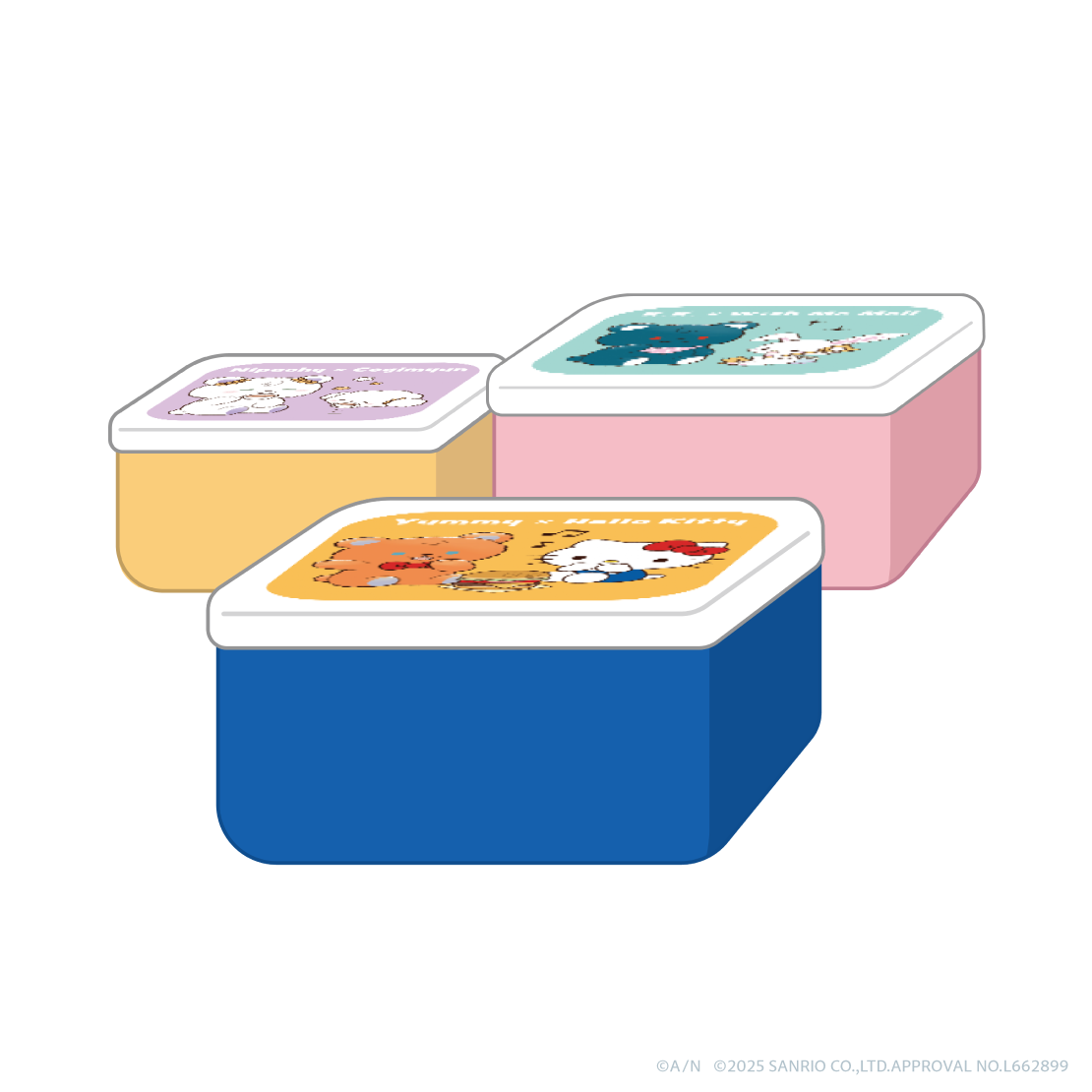 【3SKM×サンリオキャラクターズ】シール容器セット