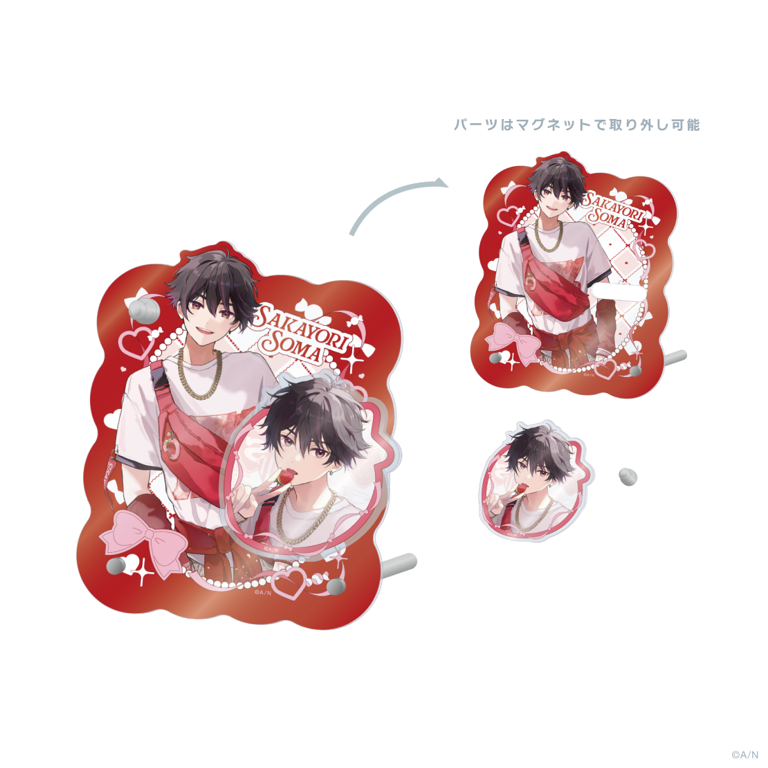 【いちごまにあ】マグネットアクリルパネル