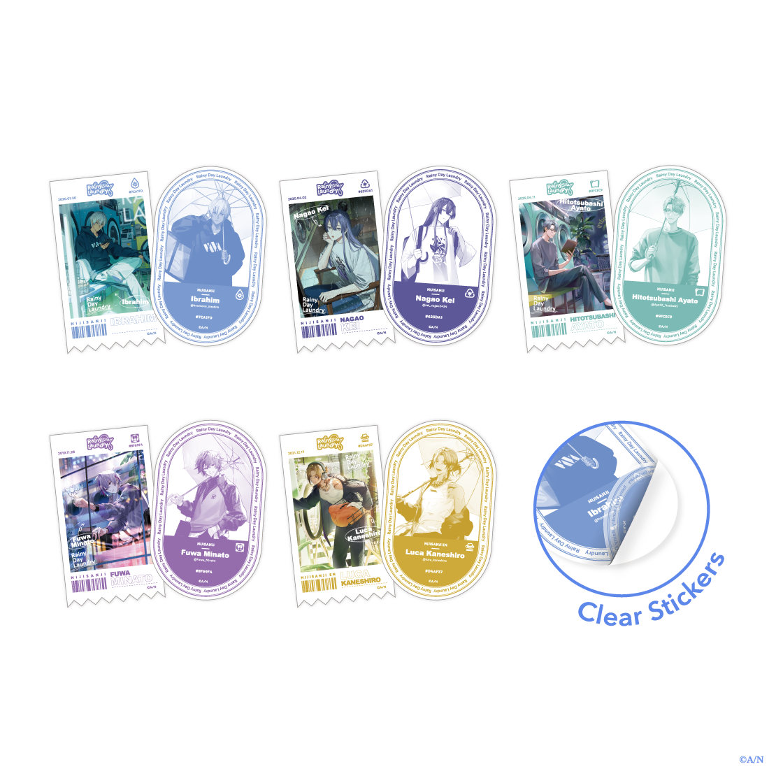 【Rainy Day Laundry】ステッカーセット