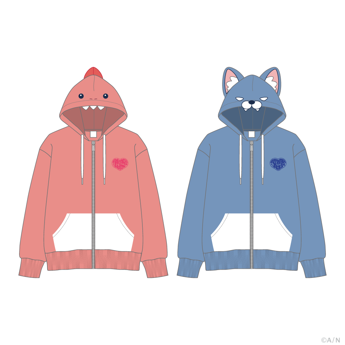 【ぎゃうるふ】パーカー