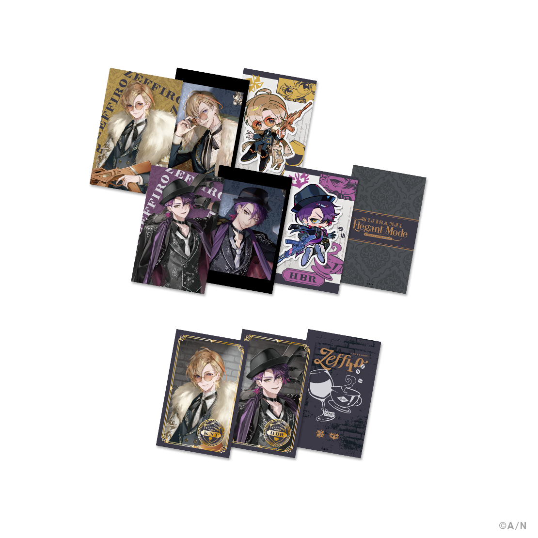 【NIJISANJI Elegant Mode Type：Kanato&Hibari】ランダムチェキ風カード