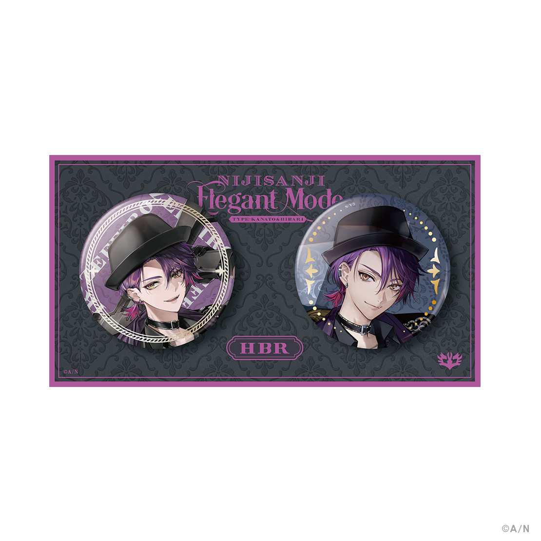 【NIJISANJI Elegant Mode Type：Kanato&Hibari】缶バッジセット