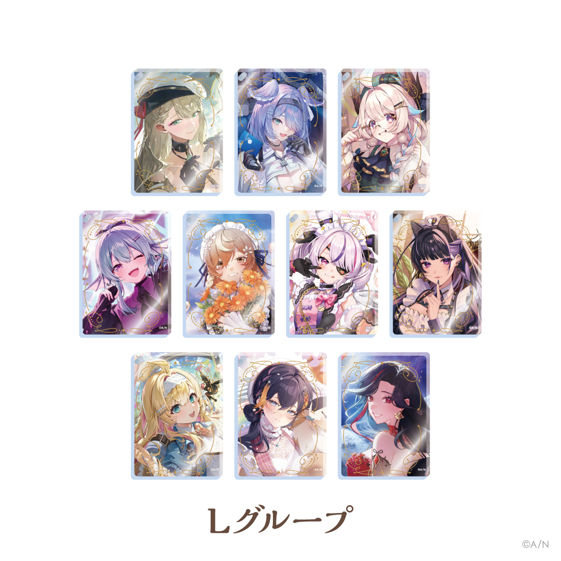 【にじさんじ ノスタルジアコレクション2025】アクリルブロックキーホルダー Lグループ
