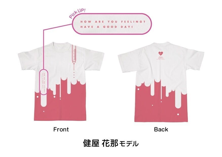 にじさんじライバーモデルTシャツ【第2弾】 健屋花那