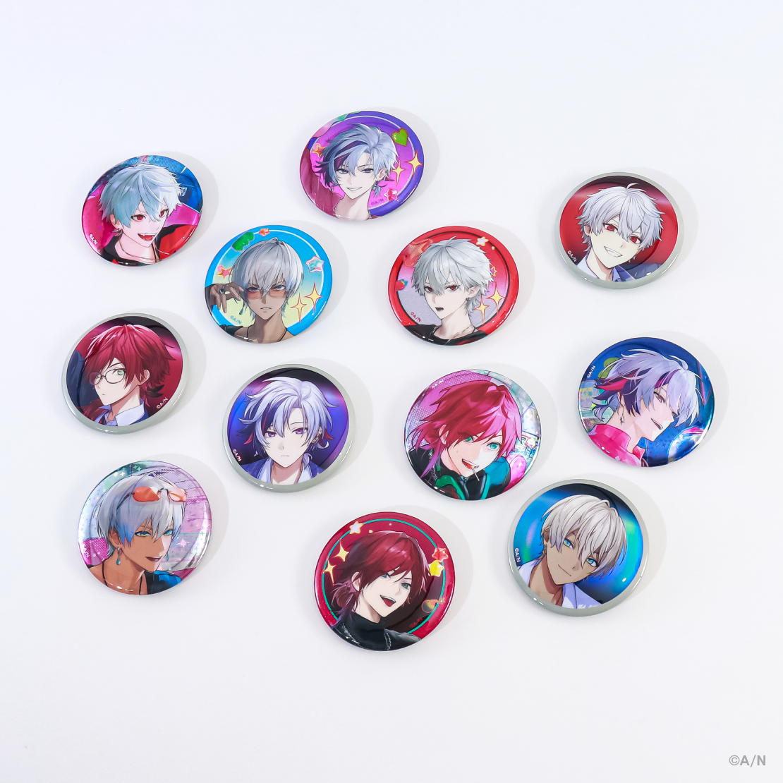 【VSせめよん】ランダムグリッター缶バッジ