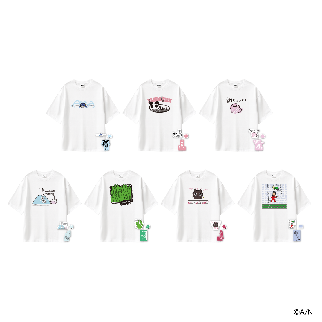 【おでかけSTYLE～にかいめ！～】名言イラストTシャツ＆ステッカーセット