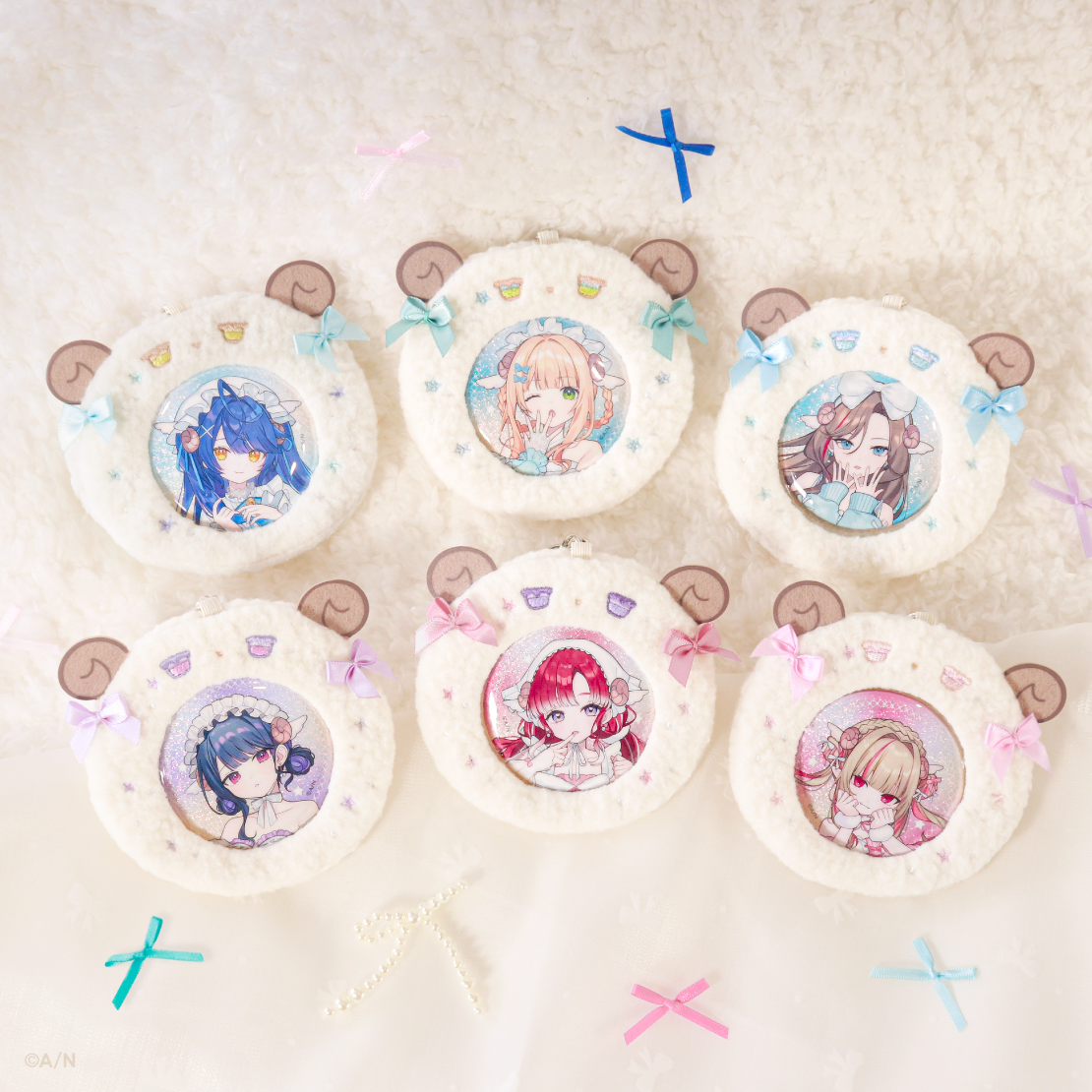 【Sleepy Sheepy】ケース付き缶バッジ