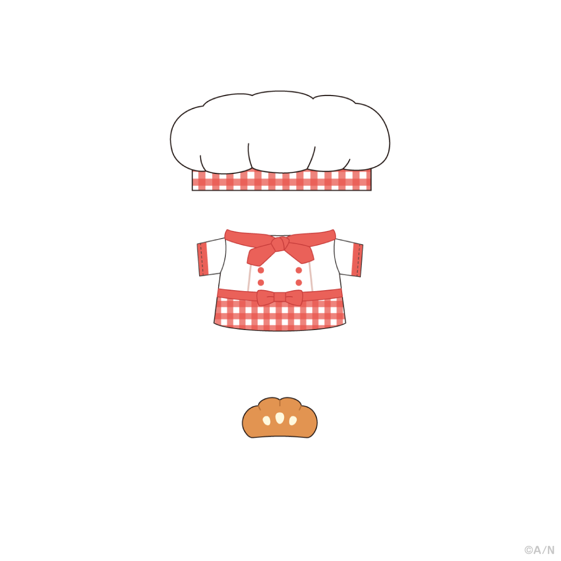 【ゆかいなパンやさん】パンやさん制服セット【にじぱぺカスタム】