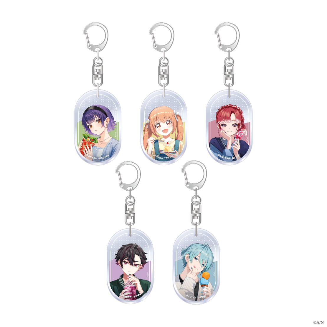 【にじネイル Sugar】ランダムアクリルキーホルダー