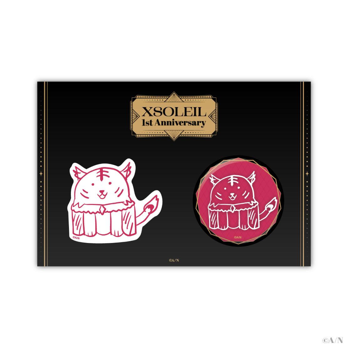 【XSOLEIL 1st Anniversary】缶バッジ&ステッカーセット