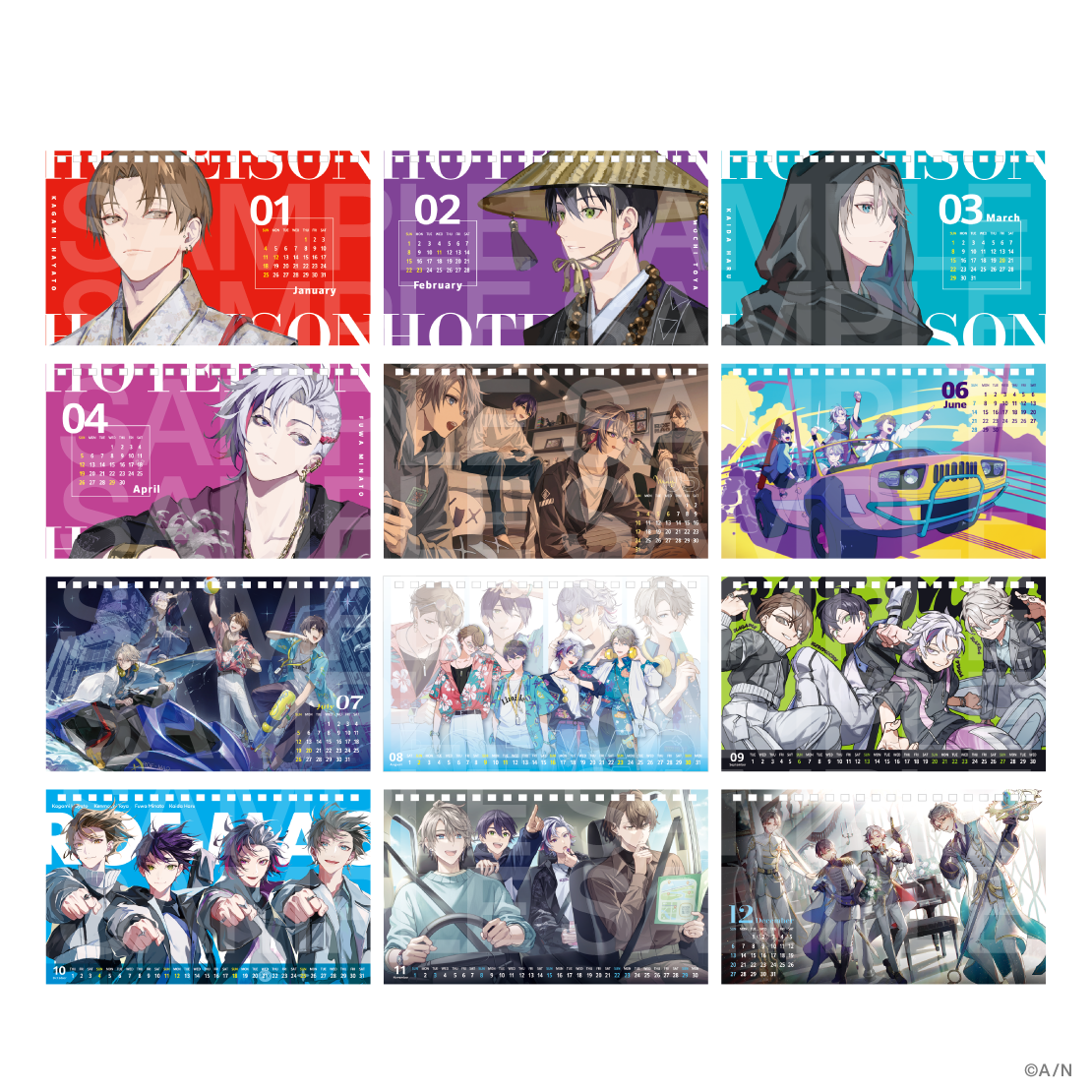 【Unit Selection Calendar 2026】卓上カレンダー ROF-MAO