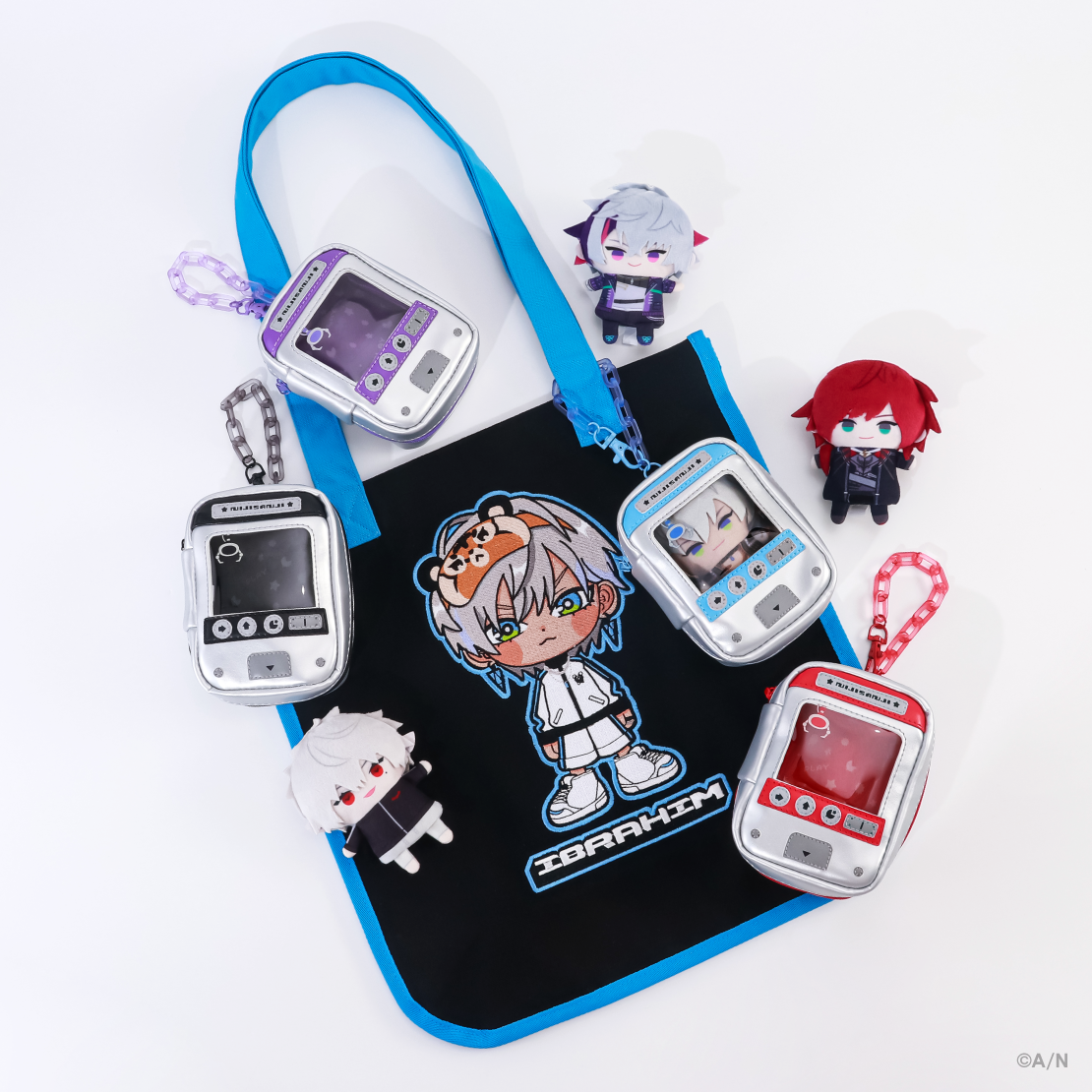 【VSせめよん】にじぱぺおでかけポーチ【にじぱぺカスタム】