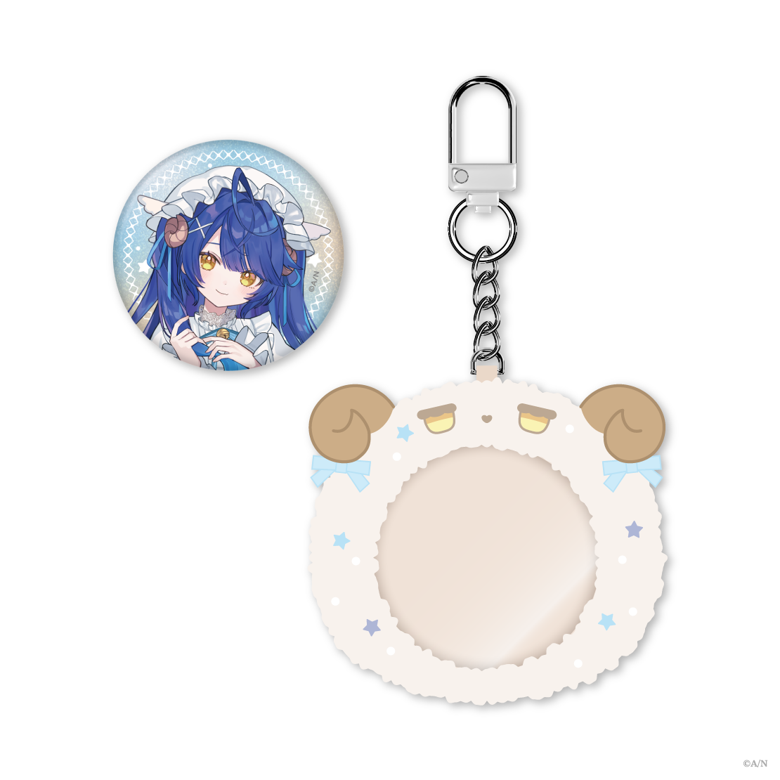 【Sleepy Sheepy】ケース付き缶バッジ