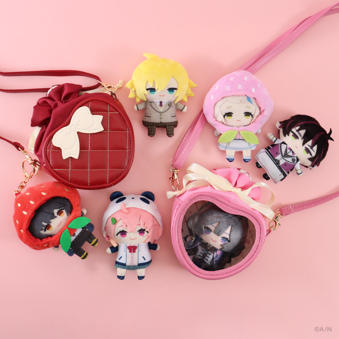 【いちごまにあ】いちごポーチ【にじぱぺカスタム】