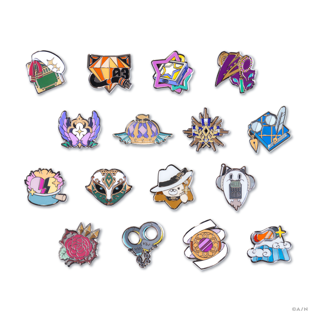 【NIJISANJI EN PIN BADGE COLLECTION Vol.1】モチーフピンバッジ ロゼミ ラブロック