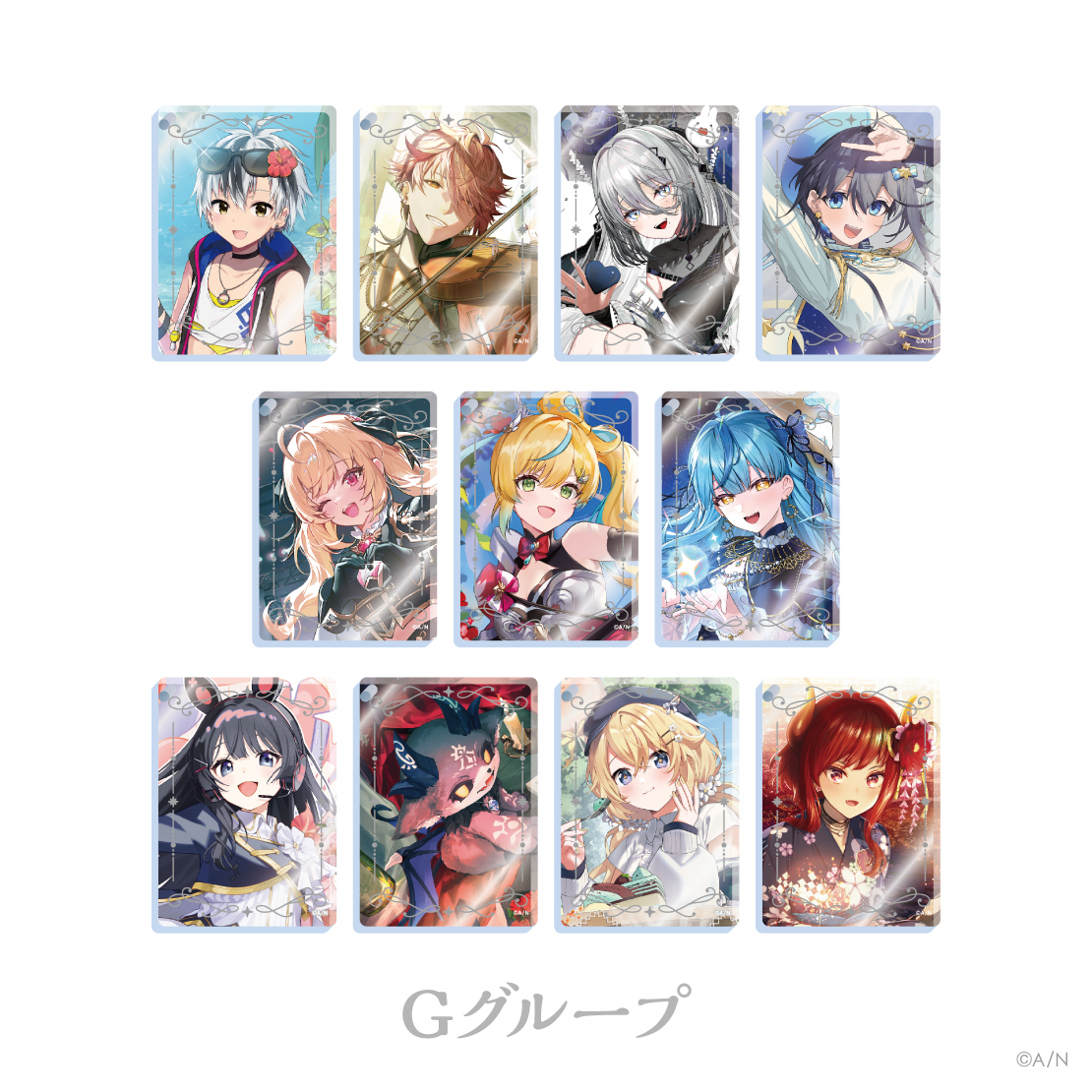 【にじさんじ ノスタルジアコレクション2026】アクリルブロックキーホルダー Gグループ