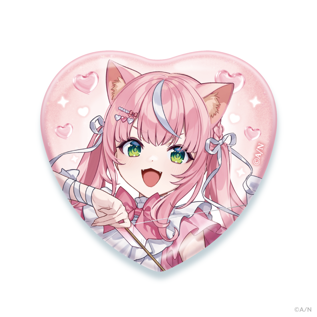 【ディア フロム キューピッド】ハート型缶バッジ