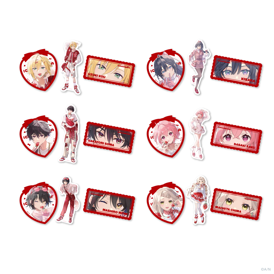 【いちごまにあ】ステッカーセット