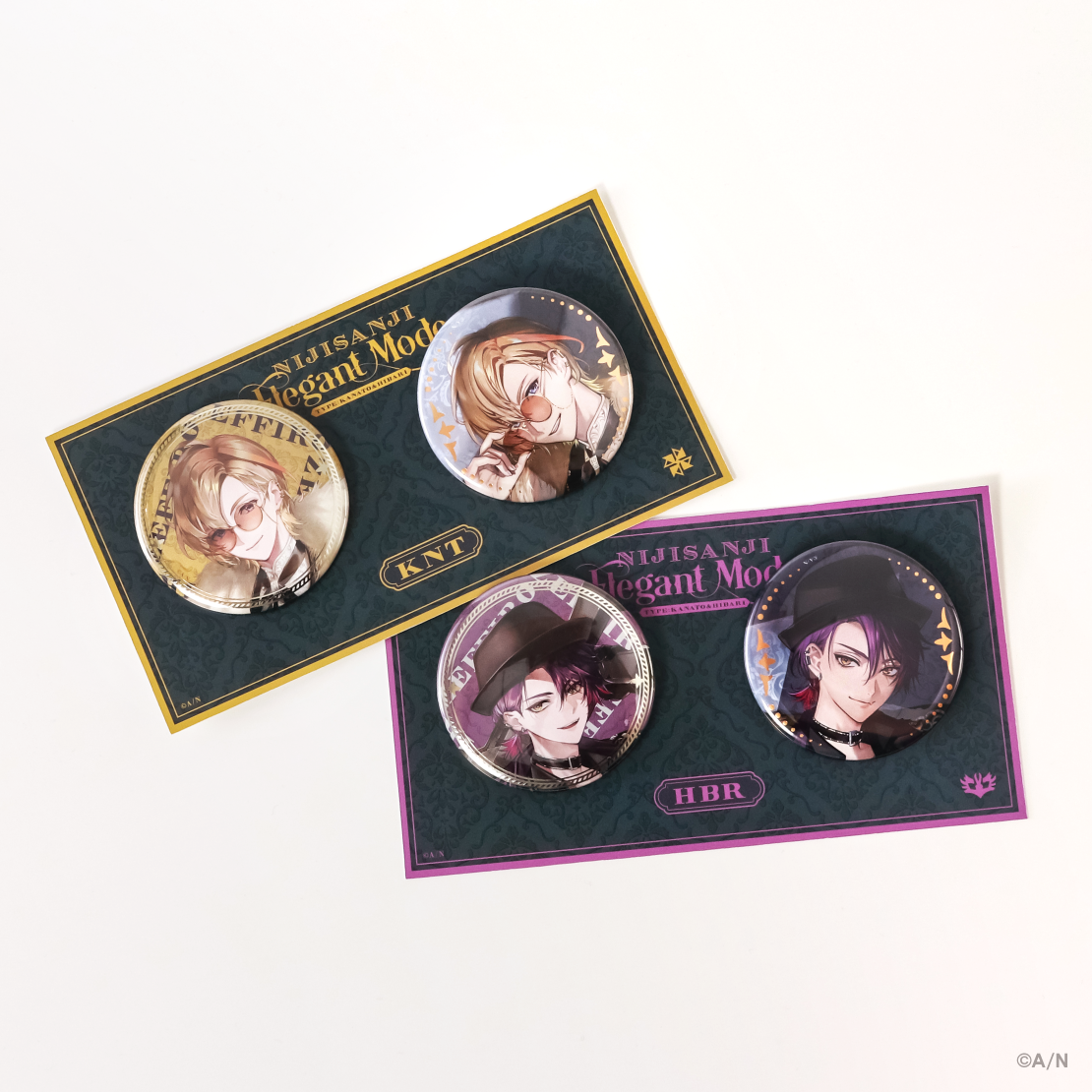 【NIJISANJI Elegant Mode Type：Kanato&Hibari】缶バッジセット
