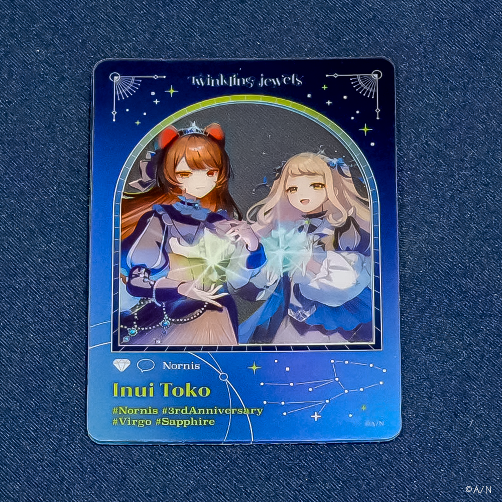 【Nornis 3rd Anniversary「Twinkling jewels」】SNS風クリアカード2種セット