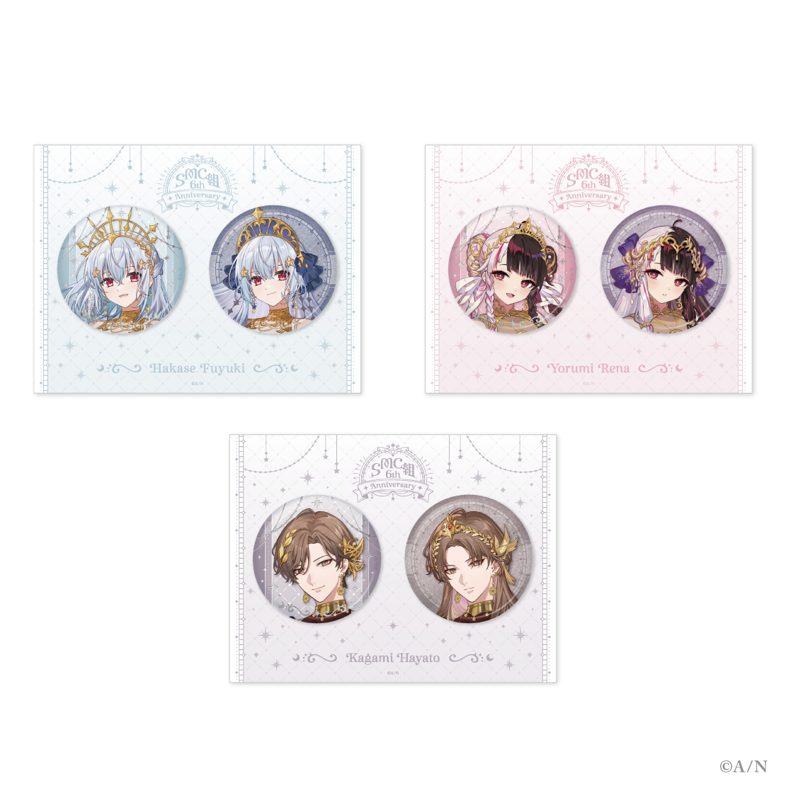 SMC組 6th Anniversary】缶バッジセット｜にじさんじオフィシャルストア