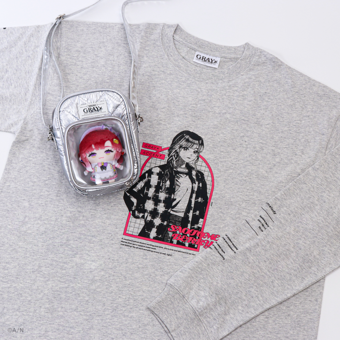 【GRAY×ACCENT】ロングスリーブTシャツ