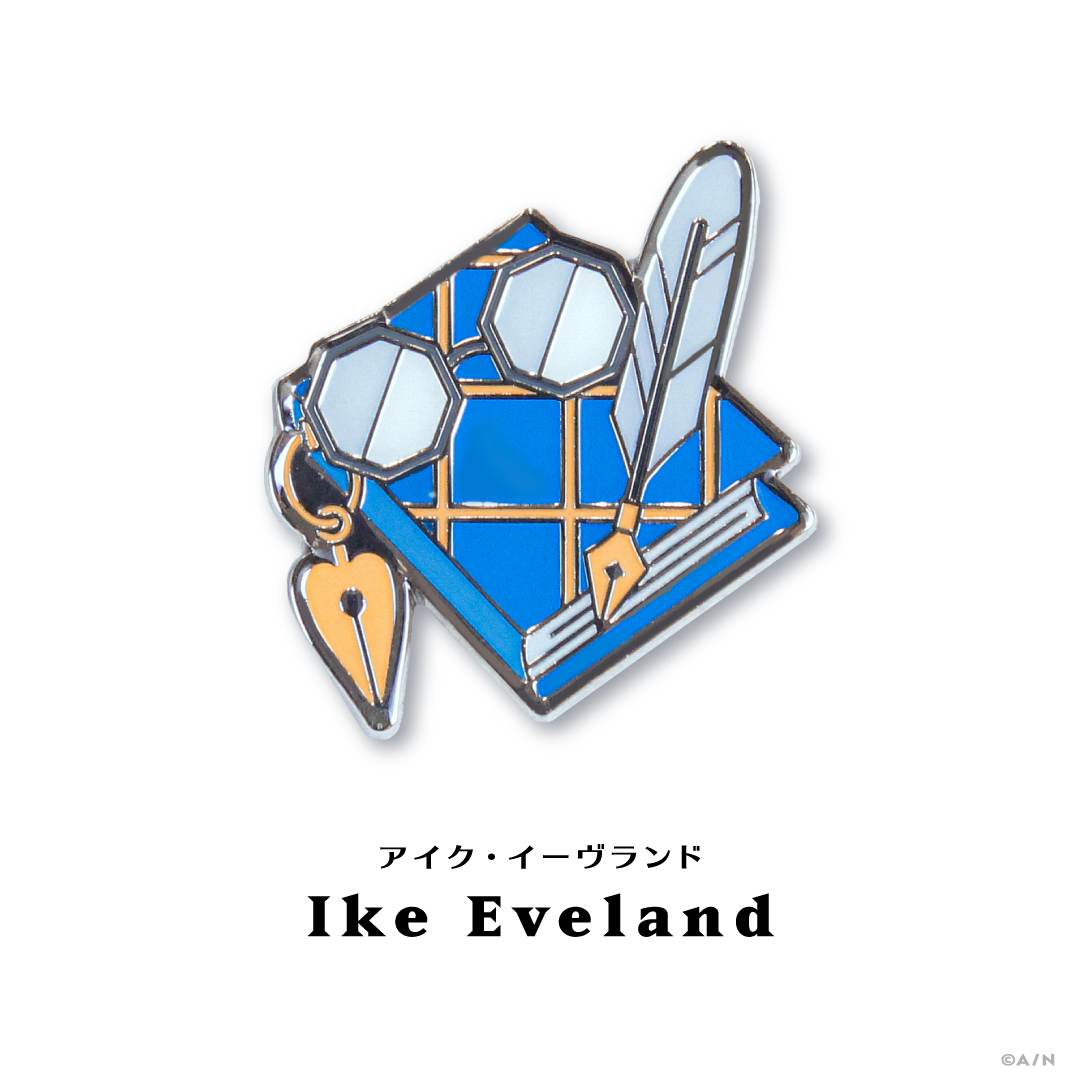 【NIJISANJI EN PIN BADGE COLLECTION Vol.1】モチーフピンバッジ アイク・イーヴランド