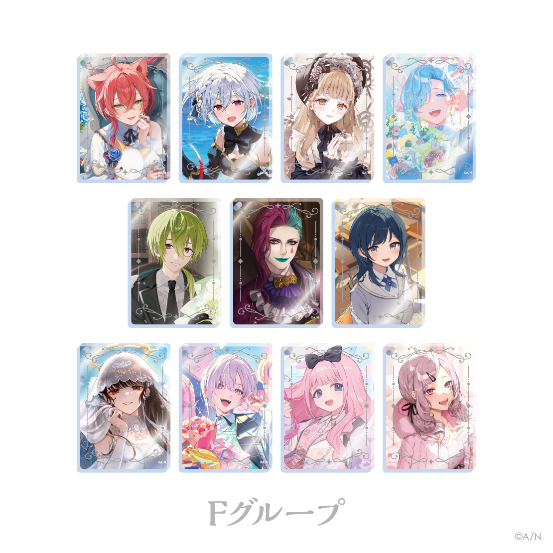 【にじさんじ ノスタルジアコレクション2026】アクリルブロックキーホルダー Fグループ