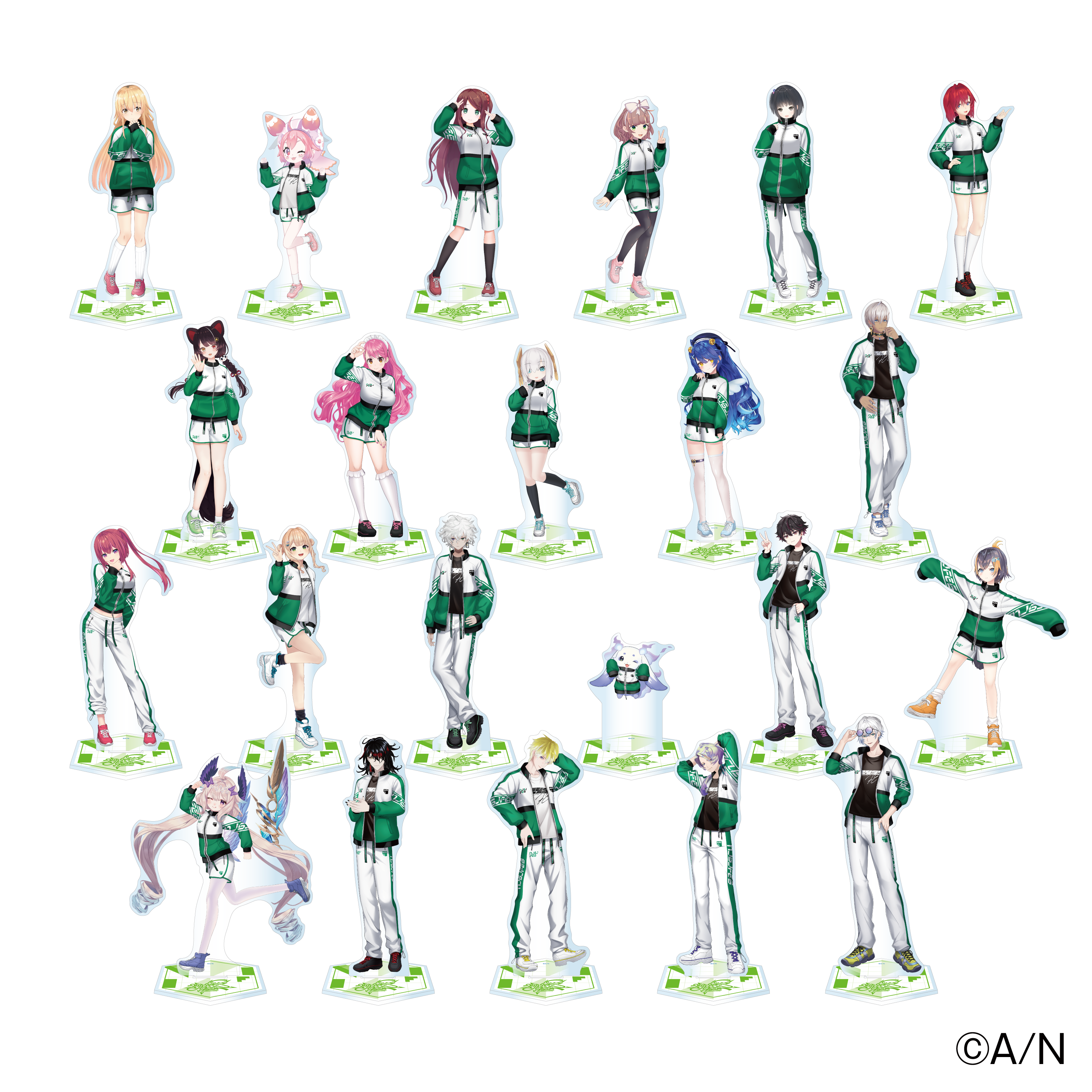 【にじフェス2026】クラスジャージアクリルスタンド グリーン