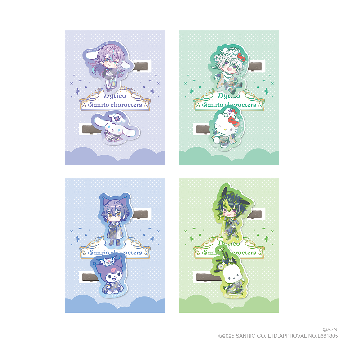 【Dytica×サンリオキャラクターズ】ヘアクリップ