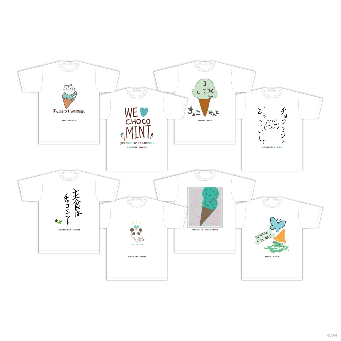 【Minty Mate】手描きTシャツ