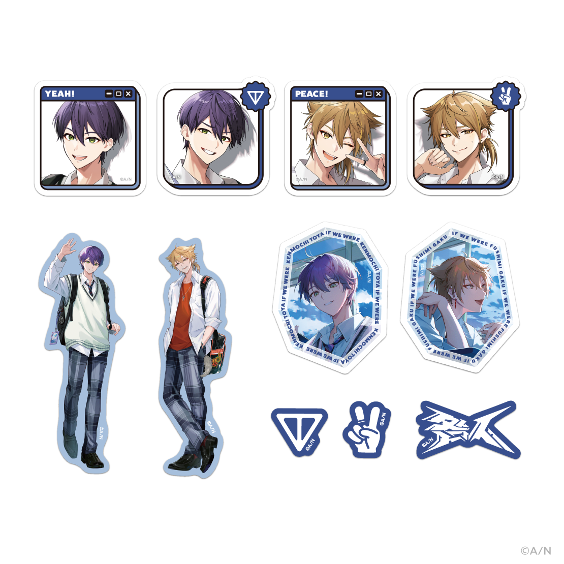 If We Were ~咎人ver.~】缶入りステッカーセット｜にじさんじ  